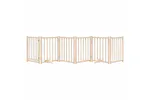 Vidaxl Dog Gate With Door Foldable 6 Panels 300 Cm Solid Wood Fir Vidaxl Dog Gate With Door Foldable 6 Panels 300 Cm Solid Wood Fir