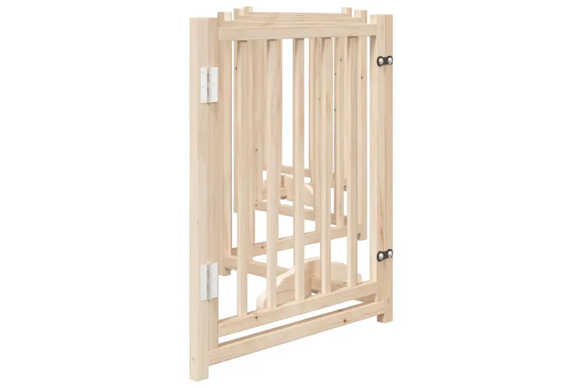 Vidaxl Dog Gate With Door Foldable 6 Panels 300 Cm Solid Wood Fir Vidaxl Dog Gate With Door Foldable 6 Panels 300 Cm Solid Wood Fir