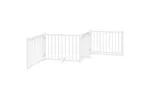 Vidaxl Dog Gate With Door Foldable 4 Panels White 320 Cm Solid Wood Fir Vidaxl Dog Gate With Door Foldable 4 Panels White 320 Cm Solid Wood Fir