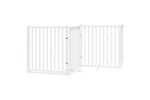 Vidaxl Dog Gate With Door Foldable 4 Panels White 320 Cm Solid Wood Fir Vidaxl Dog Gate With Door Foldable 4 Panels White 320 Cm Solid Wood Fir