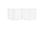Vidaxl Dog Gate With Door Foldable 4 Panels White 320 Cm Solid Wood Fir Vidaxl Dog Gate With Door Foldable 4 Panels White 320 Cm Solid Wood Fir