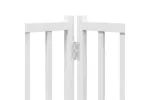 Vidaxl Dog Gate With Door Foldable 4 Panels White 320 Cm Solid Wood Fir Vidaxl Dog Gate With Door Foldable 4 Panels White 320 Cm Solid Wood Fir