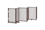 Vidaxl Dog Gate With Door Foldable 6 Panels Brown Oak 300 Cm Solid Wood Fir Vidaxl Dog Gate With Door Foldable 6 Panels Brown Oak 300 Cm Solid Wood Fir