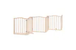 Vidaxl Dog Gate With Door Foldable 9 Panels 450 Cm Poplar Wood Vidaxl Dog Gate With Door Foldable 9 Panels 450 Cm Poplar Wood
