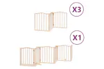 Vidaxl Dog Gate With Door Foldable 15 Panels 750 Cm Poplar Wood Vidaxl Dog Gate With Door Foldable 15 Panels 750 Cm Poplar Wood
