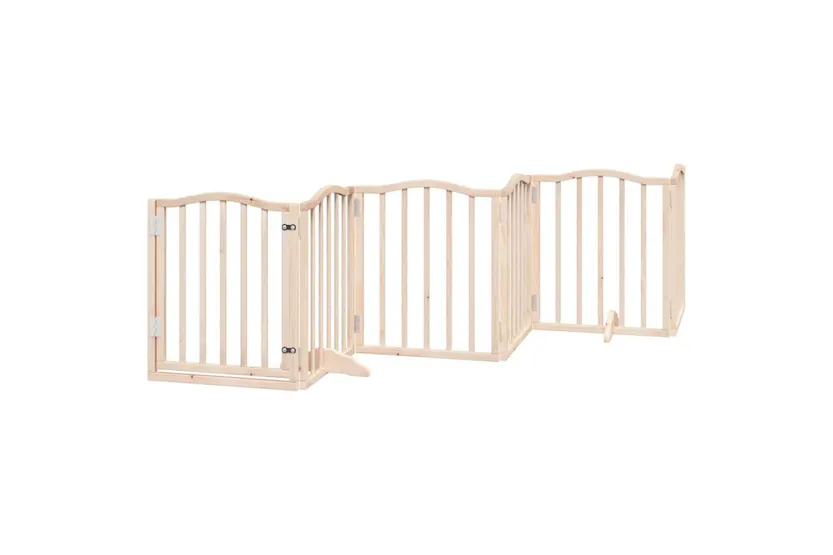 Vidaxl Dog Gate With Door Foldable 15 Panels 750 Cm Poplar Wood Vidaxl Dog Gate With Door Foldable 15 Panels 750 Cm Poplar Wood
