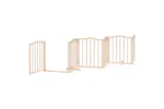 Vidaxl Dog Gate With Door Foldable 15 Panels 750 Cm Poplar Wood Vidaxl Dog Gate With Door Foldable 15 Panels 750 Cm Poplar Wood