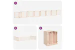 Vidaxl Dog Gate With Door Foldable 15 Panels 750 Cm Poplar Wood Vidaxl Dog Gate With Door Foldable 15 Panels 750 Cm Poplar Wood