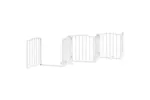 Vidaxl Dog Gate With Door Foldable 9 Panels White 450 Cm Poplar Wood Vidaxl Dog Gate With Door Foldable 9 Panels White 450 Cm Poplar Wood
