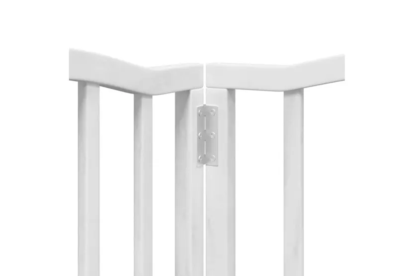 Vidaxl Dog Gate With Door Foldable 9 Panels White 450 Cm Poplar Wood Vidaxl Dog Gate With Door Foldable 9 Panels White 450 Cm Poplar Wood