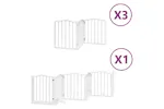 Vidaxl Dog Gate With Door Foldable 15 Panels White 750 Cm Poplar Wood Vidaxl Dog Gate With Door Foldable 15 Panels White 750 Cm Poplar Wood