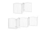Vidaxl Dog Gate With Door Foldable 15 Panels White 750 Cm Poplar Wood Vidaxl Dog Gate With Door Foldable 15 Panels White 750 Cm Poplar Wood
