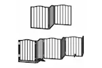 Vidaxl Dog Gate With Door Foldable 12 Panels Black 600 Cm Poplar Wood Vidaxl Dog Gate With Door Foldable 12 Panels Black 600 Cm Poplar Wood