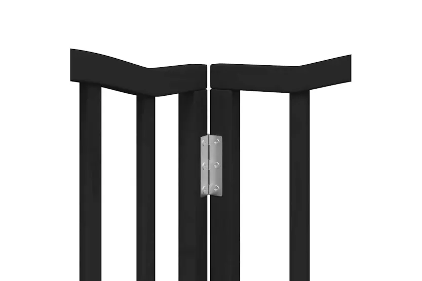Vidaxl Dog Gate With Door Foldable 12 Panels Black 600 Cm Poplar Wood Vidaxl Dog Gate With Door Foldable 12 Panels Black 600 Cm Poplar Wood