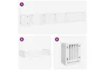 Vidaxl Dog Gate With Door Foldable 12 Panels White 600 Cm Poplar Wood Vidaxl Dog Gate With Door Foldable 12 Panels White 600 Cm Poplar Wood