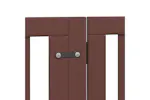 Vidaxl Dog Gate With Door Foldable 12 Panels Brown 600 Cm Poplar Wood Vidaxl Dog Gate With Door Foldable 12 Panels Brown 600 Cm Poplar Wood