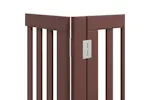 Vidaxl Dog Gate With Door Foldable 12 Panels Brown 600 Cm Poplar Wood Vidaxl Dog Gate With Door Foldable 12 Panels Brown 600 Cm Poplar Wood