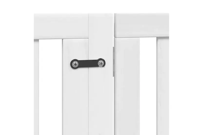 Vidaxl Dog Gate With Door Foldable 8 Panels White 640 Cm Poplar Wood Vidaxl Dog Gate With Door Foldable 8 Panels White 640 Cm Poplar Wood