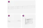 Vidaxl Dog Gate With Door Foldable 12 Panels White 960 Cm Poplar Wood Vidaxl Dog Gate With Door Foldable 12 Panels White 960 Cm Poplar Wood