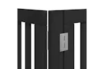 Vidaxl Dog Gate With Door Foldable 6 Panels Black 480 Cm Poplar Wood Vidaxl Dog Gate With Door Foldable 6 Panels Black 480 Cm Poplar Wood