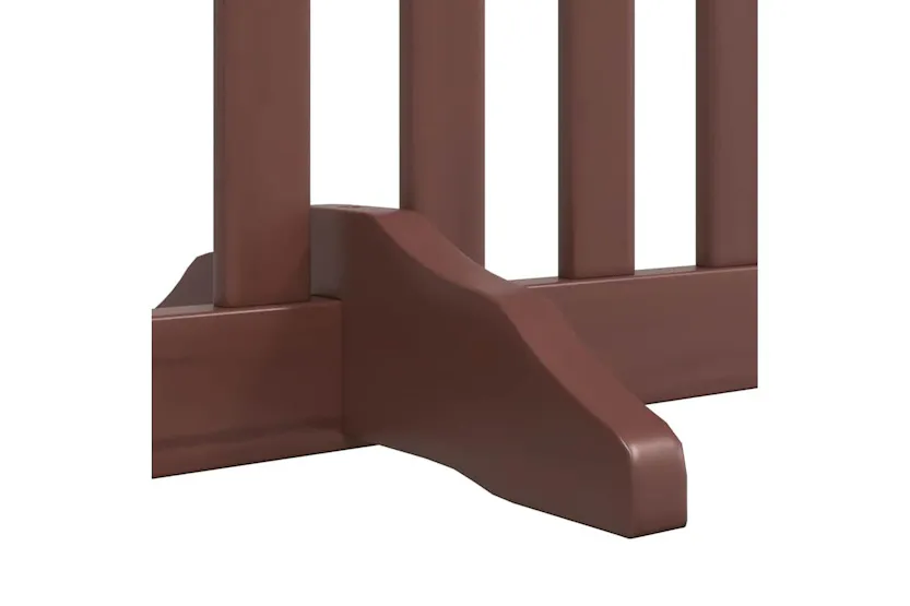 Vidaxl Dog Gate With Door Foldable 10 Panels Brown 800 Cm Poplar Wood Vidaxl Dog Gate With Door Foldable 10 Panels Brown 800 Cm Poplar Wood