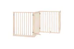 Vidaxl Dog Gate With Door Foldable 4 Panels 320 Cm Poplar Wood Vidaxl Dog Gate With Door Foldable 4 Panels 320 Cm Poplar Wood