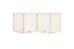 Vidaxl Dog Gate With Door Foldable 4 Panels 320 Cm Poplar Wood Vidaxl Dog Gate With Door Foldable 4 Panels 320 Cm Poplar Wood