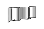 Vidaxl Dog Gate With Door Foldable 6 Panels Black 300 Cm Poplar Wood Vidaxl Dog Gate With Door Foldable 6 Panels Black 300 Cm Poplar Wood