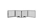 Vidaxl Dog Gate With Door Foldable 4 Panels Black 320 Cm Poplar Wood Vidaxl Dog Gate With Door Foldable 4 Panels Black 320 Cm Poplar Wood