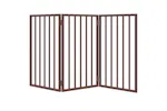 Vidaxl Dog Gate Foldable 3 Panels Brown 150 Cm Poplar Wood Vidaxl Dog Gate Foldable 3 Panels Brown 150 Cm Poplar Wood