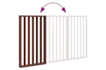 Vidaxl Dog Gate Foldable 3 Panels Brown 150 Cm Poplar Wood Vidaxl Dog Gate Foldable 3 Panels Brown 150 Cm Poplar Wood