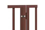 Vidaxl Dog Gate With Door Foldable 4 Panels Brown 320 Cm Poplar Wood Vidaxl Dog Gate With Door Foldable 4 Panels Brown 320 Cm Poplar Wood