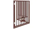 Vidaxl Dog Gate With Door Foldable 4 Panels Brown 320 Cm Poplar Wood Vidaxl Dog Gate With Door Foldable 4 Panels Brown 320 Cm Poplar Wood