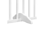 Vidaxl Dog Gate With Door Foldable 6 Panels White 480 Cm Poplar Wood Vidaxl Dog Gate With Door Foldable 6 Panels White 480 Cm Poplar Wood