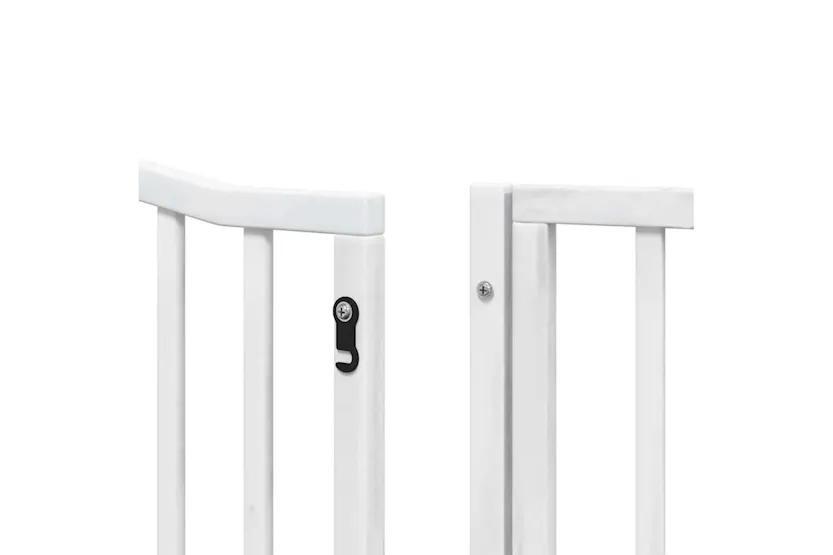 Vidaxl Dog Gate With Door Foldable 6 Panels White 480 Cm Poplar Wood Vidaxl Dog Gate With Door Foldable 6 Panels White 480 Cm Poplar Wood