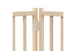 Vidaxl Dog Gate With Door Foldable 9 Panels 450 Cm Poplar Wood Vidaxl Dog Gate With Door Foldable 9 Panels 450 Cm Poplar Wood
