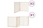 Vidaxl Dog Gate With Door Foldable 10 Panels 800 Cm Poplar Wood Vidaxl Dog Gate With Door Foldable 10 Panels 800 Cm Poplar Wood