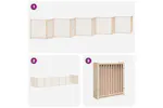 Vidaxl Dog Gate With Door Foldable 10 Panels 800 Cm Poplar Wood Vidaxl Dog Gate With Door Foldable 10 Panels 800 Cm Poplar Wood