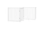Vidaxl Dog Gate With Door Foldable 6 Panels White 480 Cm Poplar Wood Vidaxl Dog Gate With Door Foldable 6 Panels White 480 Cm Poplar Wood