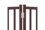 Vidaxl Dog Gate With Door Foldable 12 Panels Brown 960 Cm Poplar Wood Vidaxl Dog Gate With Door Foldable 12 Panels Brown 960 Cm Poplar Wood