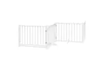 Vidaxl Dog Gate With Door Foldable 10 Panels White 800 Cm Poplar Wood Vidaxl Dog Gate With Door Foldable 10 Panels White 800 Cm Poplar Wood