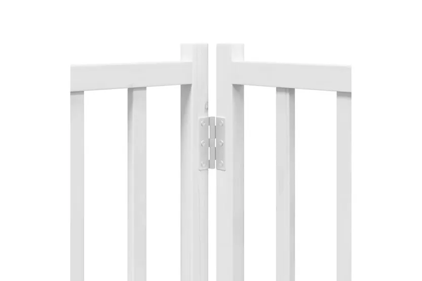 Vidaxl Dog Gate With Door Foldable 10 Panels White 800 Cm Poplar Wood Vidaxl Dog Gate With Door Foldable 10 Panels White 800 Cm Poplar Wood