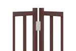 Vidaxl Dog Gate With Door Foldable 8 Panels Brown 640 Cm Poplar Wood Vidaxl Dog Gate With Door Foldable 8 Panels Brown 640 Cm Poplar Wood