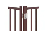 Vidaxl Dog Gate With Door Foldable 8 Panels Brown 640 Cm Poplar Wood Vidaxl Dog Gate With Door Foldable 8 Panels Brown 640 Cm Poplar Wood