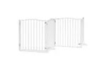 Vidaxl Dog Gate With Door Foldable 8 Panels White 640 Cm Poplar Wood Vidaxl Dog Gate With Door Foldable 8 Panels White 640 Cm Poplar Wood