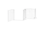 Vidaxl Dog Gate With Door Foldable 8 Panels White 640 Cm Poplar Wood Vidaxl Dog Gate With Door Foldable 8 Panels White 640 Cm Poplar Wood