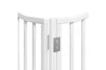 Vidaxl Dog Gate With Door Foldable 8 Panels White 640 Cm Poplar Wood Vidaxl Dog Gate With Door Foldable 8 Panels White 640 Cm Poplar Wood