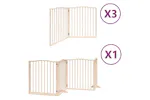 Vidaxl Dog Gate With Door Foldable 10 Panels 800 Cm Poplar Wood Vidaxl Dog Gate With Door Foldable 10 Panels 800 Cm Poplar Wood