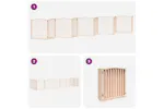 Vidaxl Dog Gate With Door Foldable 10 Panels 800 Cm Poplar Wood Vidaxl Dog Gate With Door Foldable 10 Panels 800 Cm Poplar Wood