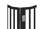 Vidaxl Dog Gate With Door Foldable 6 Panels Black 480 Cm Poplar Wood Vidaxl Dog Gate With Door Foldable 6 Panels Black 480 Cm Poplar Wood